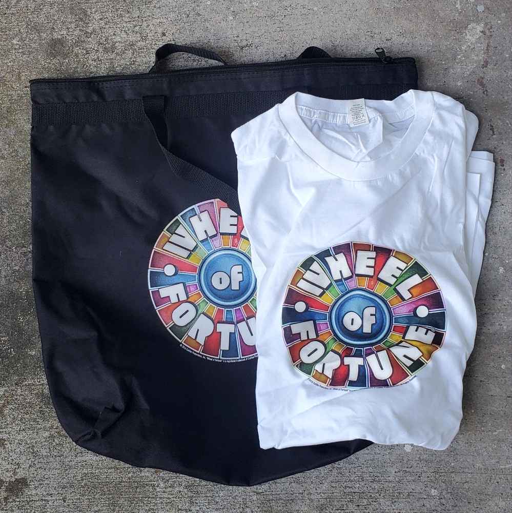 Wheel of Fortune tote and matching shirt set